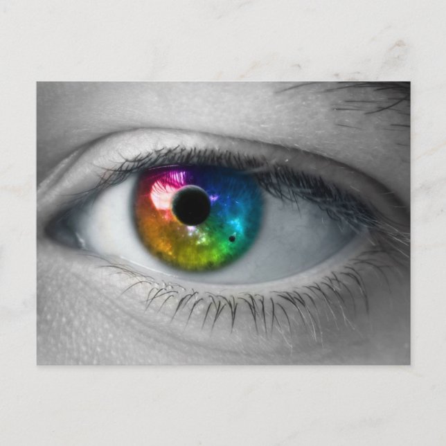 Carte Postale univers dans nos yeux (Devant)