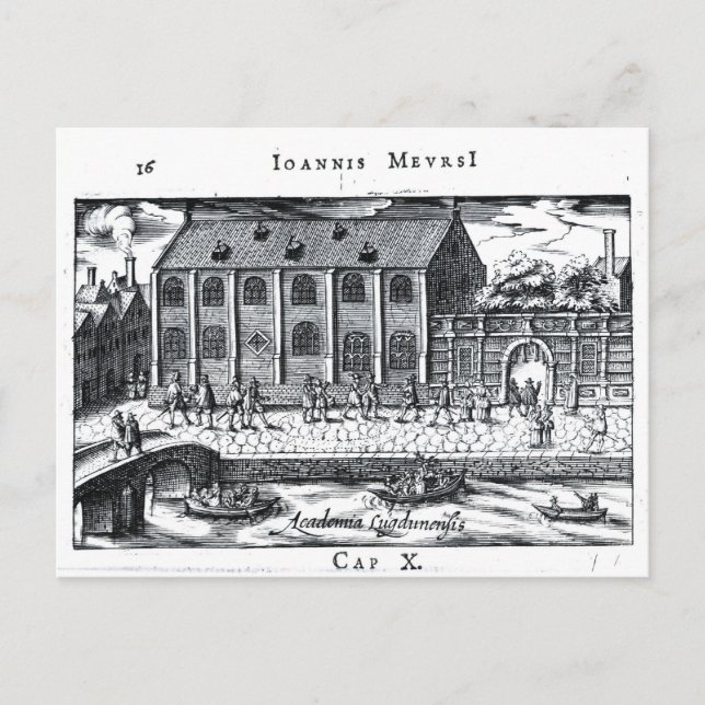 Carte Postale Université de Leiden,'A Dutch Athens' (Devant)