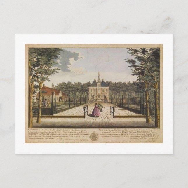 Carte Postale unk. colorisation 1760 Imprimer Kasteel De Essenbu (Devant)