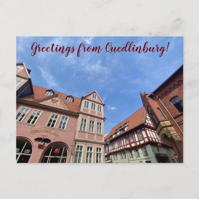 Carte Postale unMondeACelerer: Salutations de Quedlinburg ! (Devant)