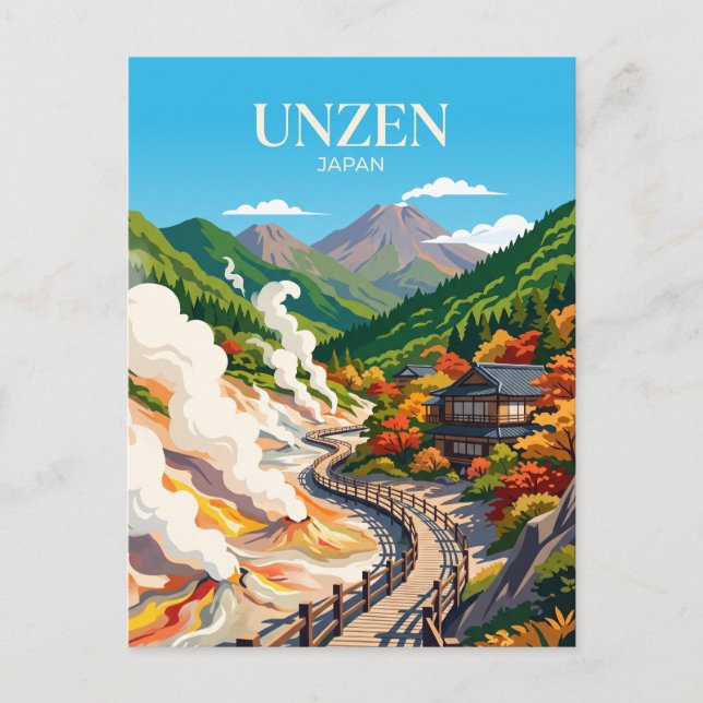 Carte Postale Unzen Japon (Devant)