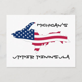 Carte Postale UP_Flag_of_the_United_States_Wave, Michigan's, ...