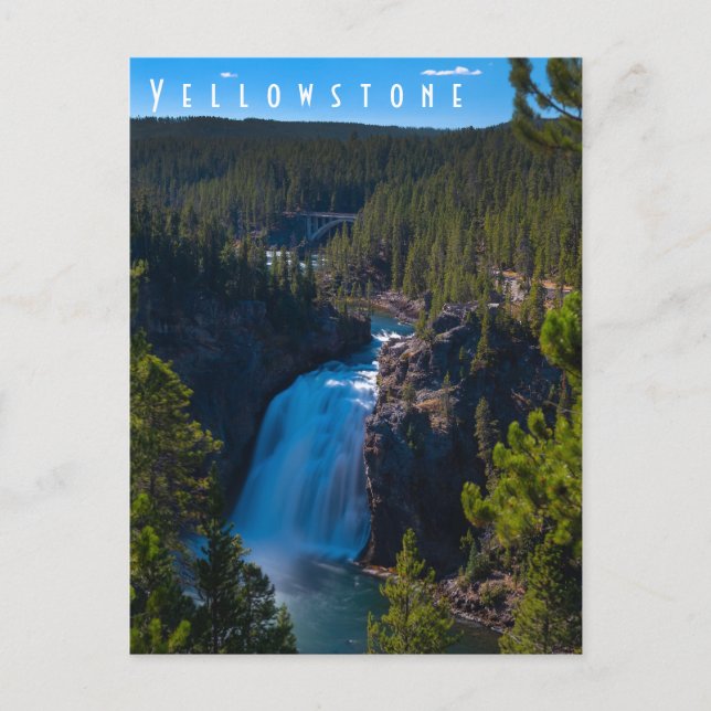 Carte Postale Upper Falls Grand Canyon du Yellowstone (Devant)