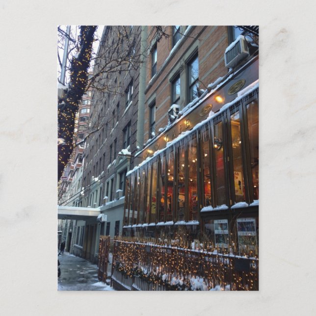 Carte Postale Upper West Side Icicles New York City Winter NYC (Devant)