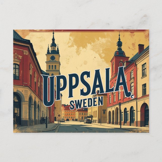 Carte Postale Uppsala Suède la ville de la connaissance et de l' (Devant)