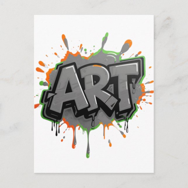 Carte Postale Urban Splash Art Graffiti Pulse Bold Street Expres (Devant)