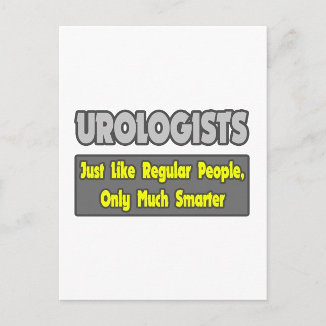 Carte Postale Urologues... plus intelligents (Devant)