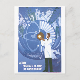 Carte Postale URSS CCCP Guerre froide Union soviétique Propagati