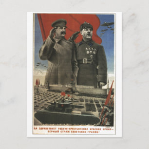 Carte Postale URSS CCCP Guerre froide Union soviétique Propagati