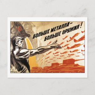 Carte Postale URSS CCCP Guerre froide Union soviétique Propagati