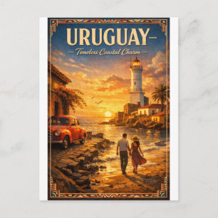 Carte Postale URUGUAY – Charme côtier intemporel