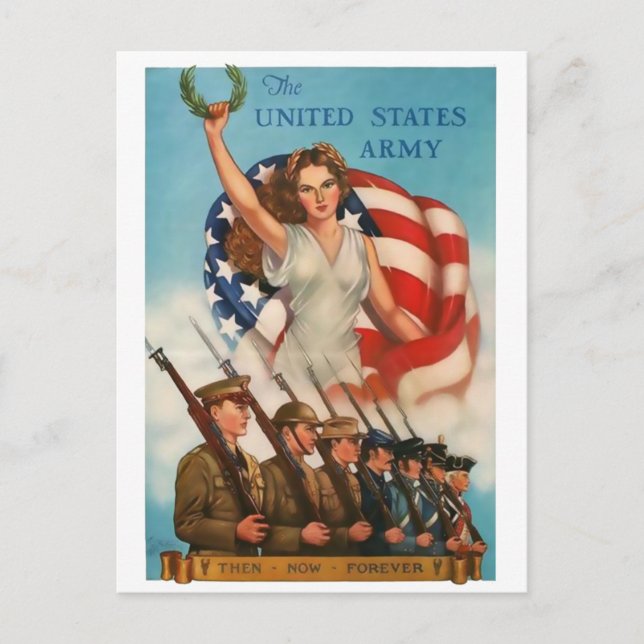 Carte Postale US Army Vintage Postcard (Devant)