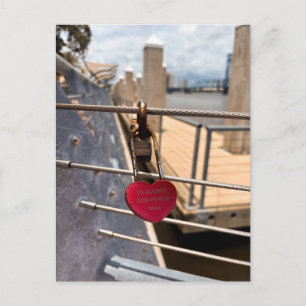 Carte Postale US contre le monde 2024 Cadenas d'amour