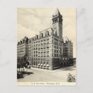 Carte Postale US Post Office Washington DC 1907 vintage