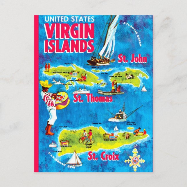 Carte Postale US Virgin Islands Postcard (Devant)