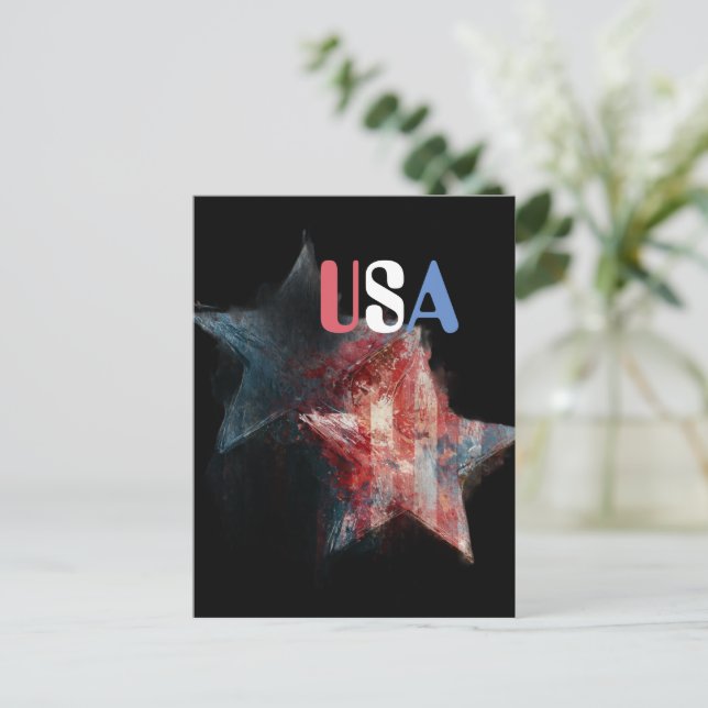 Carte postale USA (Debout devant)