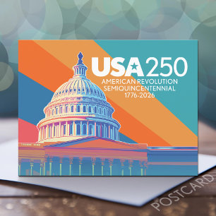 Carte Postale USA 250e anniversaire - Dôme du Capitole Amérique