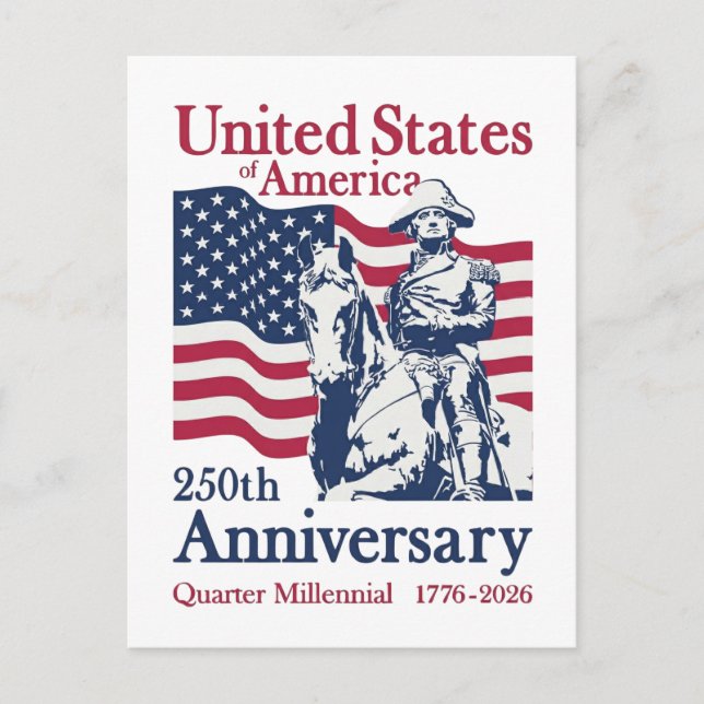 Carte Postale USA 250th Anniversary Semiquincentennial 1776-2026 (Devant)