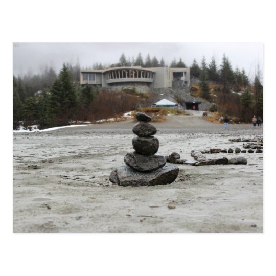 Carte Postale USA - Alaska - Juneau - Mendenhall & Inukshuk