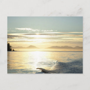 Carte Postale USA, Alaska, sud-est près de Ketchikan, coucher du
