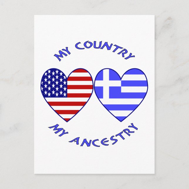 Carte Postale USA / Ancêtre du pays grec (Devant)