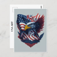 USA Art Eagle Rouge Blanc Bleu Liberté Patriotisme