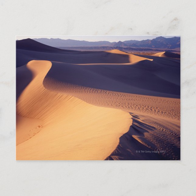 Carte Postale USA, Californie, Death Valley, dunes de sable, aub (Devant)