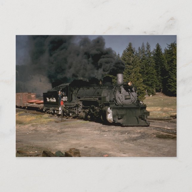 Carte Postale USA, Denver & Rio Grande 2-8-2 écartement étroit (Devant)