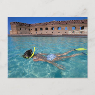 Carte Postale USA, FL, Florida Keys, Fort Jefferson, 1846,