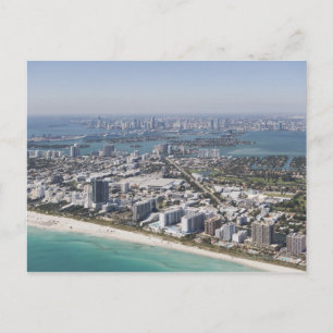 Carte Postale USA, Floride, Miami, Cityscape avec plage 3