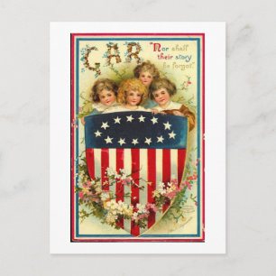 Carte Postale USA Girls Vintage Americana