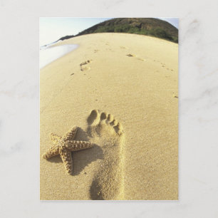 Carte Postale USA, Hawaii, Maui, Makena Beach, Footprint et