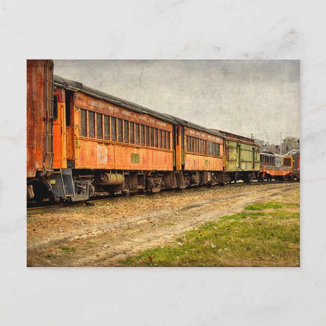 Carte Postale USA, Indiana. Le musée ferroviaire North Mudson (Devant)