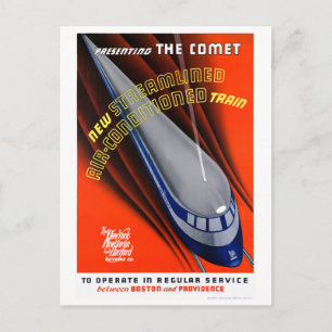 Carte Postale USA L'affiche du Vintage voyage de la comète resta