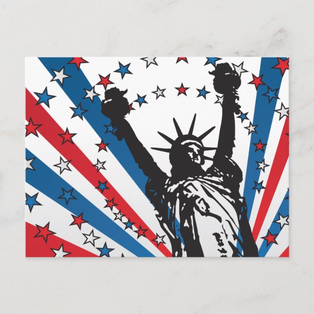 Carte Postale USA Liberty (Devant)