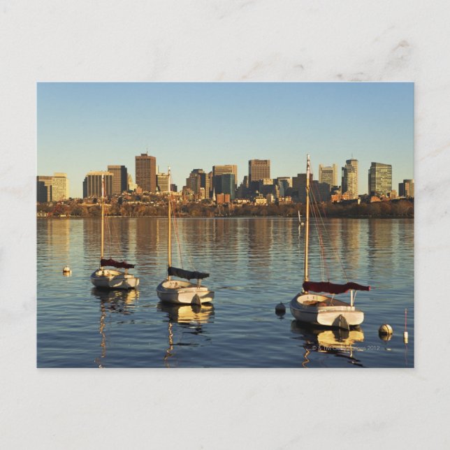 Carte Postale USA, Massachusetts, Boston skyline 3 (Devant)