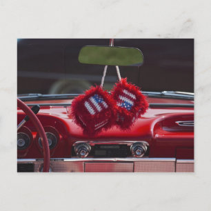 Carte Postale USA, Massachusetts, Gloucester. Fuzzy dice with