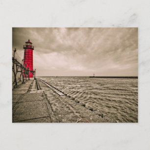 Carte Postale USA, Michigan, Grand Haven Lighthouse
