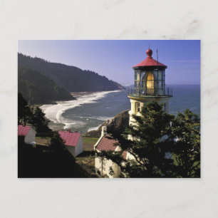 Carte Postale USA, Oregon, Florence. Phare de Heceta Head
