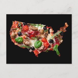 Carte Postale USA Pizza