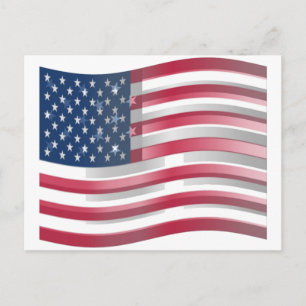 Carte Postale USA Unites : Stripes & Stars en Gras Design