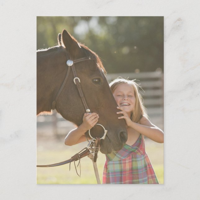Carte Postale USA, Utah, Lehi, Portrait de cowgirl souriante 2 (Devant)