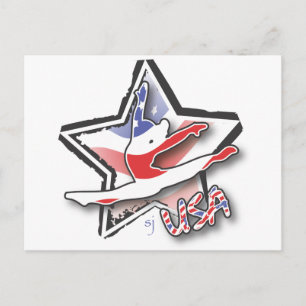 Carte Postale USA Women's Gymnastics