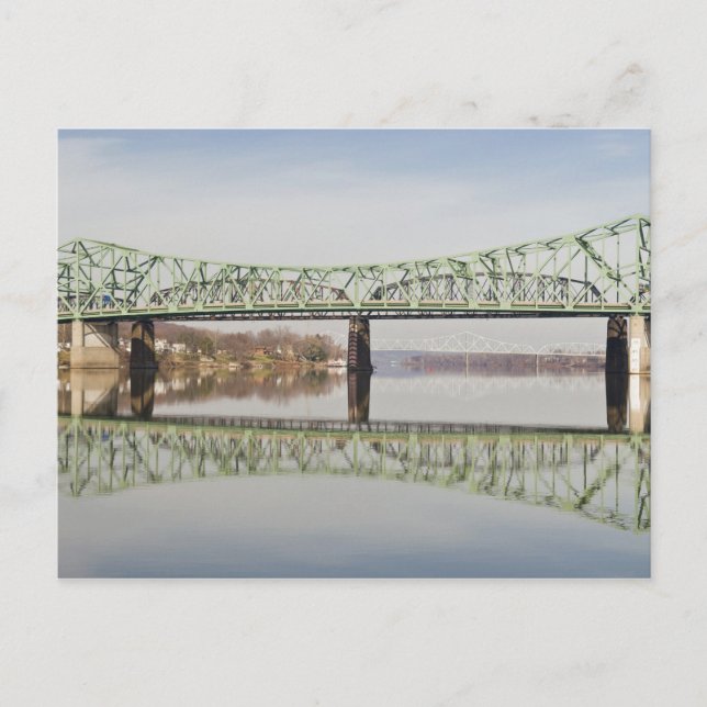 Carte Postale USA, WV, Parkersburg. Parkersburg-Belpre (Devant)