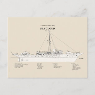 Carte Postale USCG Cutter Sea Cloud wpg-284 - SBD