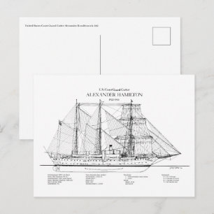 Carte Postale USCGC Alexander Hamilton wix-272 - SBD