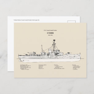 Carte Postale USCGC Cobb wpg-181 - SBD