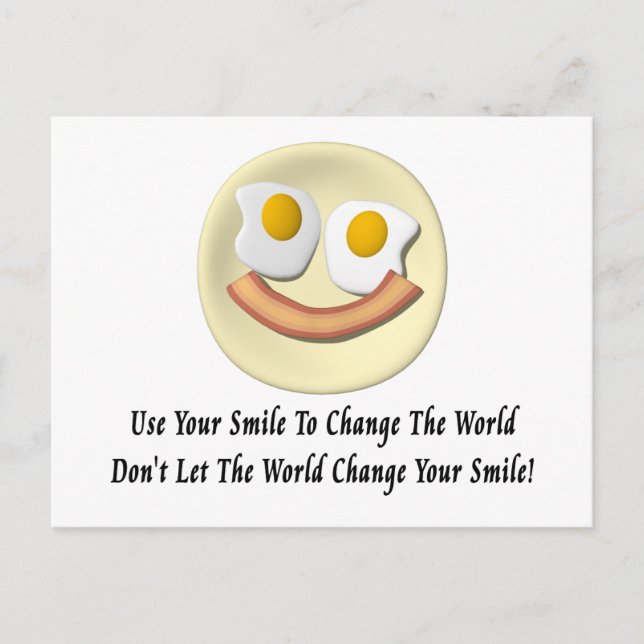 Carte Postale Use Your Smile To Change The World (Devant)