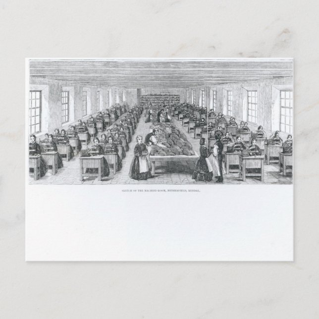 Carte Postale Usine de chaussures (Devant)