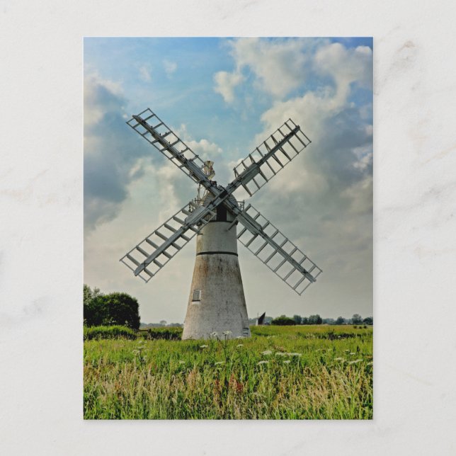 Carte Postale Usine de drainage à dyke de thurne (Devant)